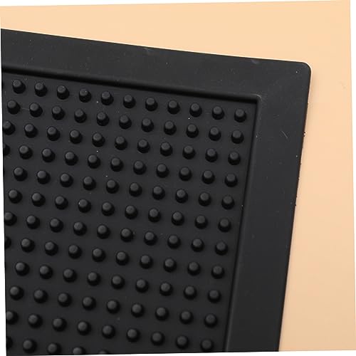 Tapis d'entrée antidérapant noir pour maison et bureau 60x40 cm