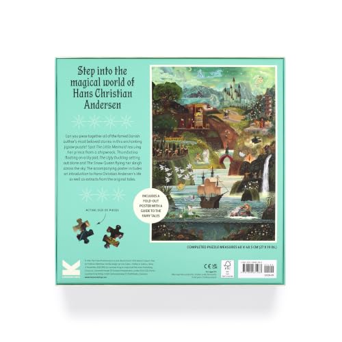 Rompecabezas de 1000 piezas: El mundo de los cuentos de hadas de Hans Christian Andersen, ilustrado por Adam Simpson, marca Laurence King miniatura 4