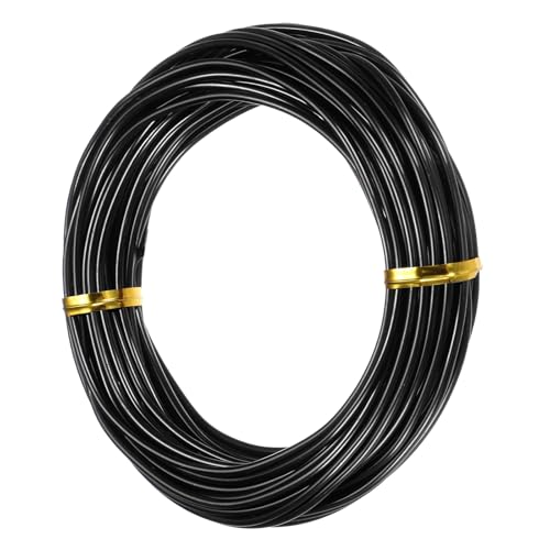 Alambre de bonsai 2mm M METERXITY negro de aluminio anodizado 10 metros para modelar ramas