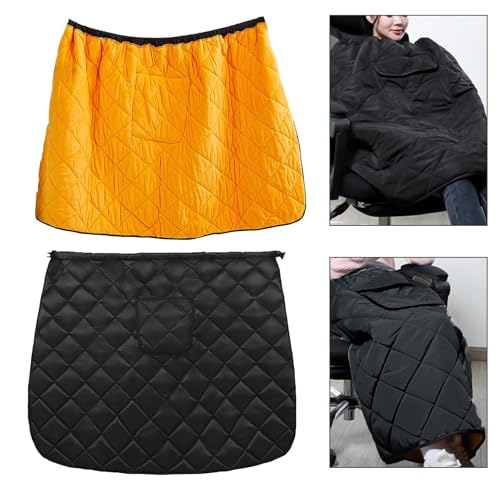 Cache-jambe pour scooter imperméable matelassé et coupe-vent doublure peluche - 4