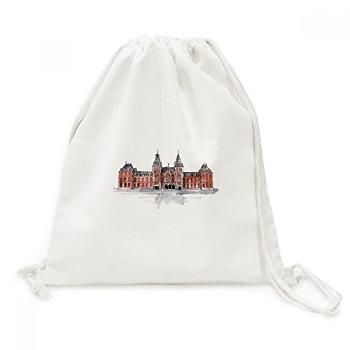 Sac voyage à cordon Toile Drawstring Backpack pour sorties urbaines