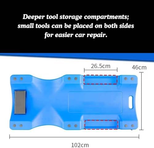 Low Profile Creeper - Under Car Roller for Mechanics, Comfortable Lay Down/Sit Design for Home and Garage Use, Ideal for Repair Shops and DIY Projects