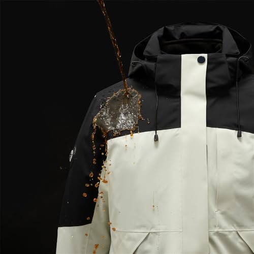 Bychen Jaqueta safári feminina, leve, impermeável, à prova de vento, esqui de inverno, jaqueta quent