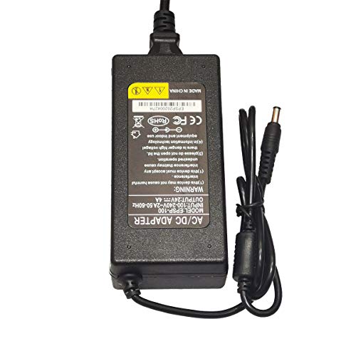 Image of LED Power Supply 24V4Amp, Transformers,LED Adapter, 100-277VAC, Constant Voltage, 2.1 * 5.5mm US Plug LED Driver for LED Strip, Camera, CCTV, and LED Lights 5.5 * 2.55 * 1.4inch in Size