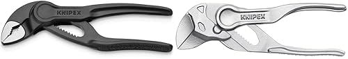 KNIPEX Herramientas - Alicates para bomba de agua Cobra XS (87 00 100) y llave de alicates XS
