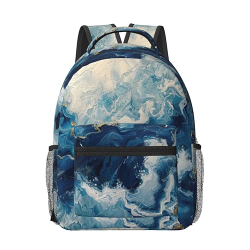 Sac de travail ordinateur Within The Tides imprimé noir polyvalent