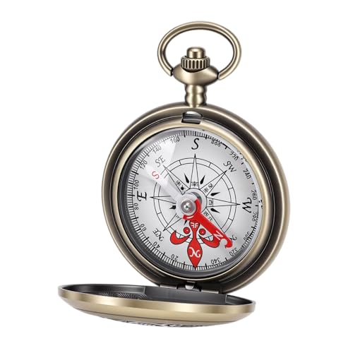 Brújula de latón Yctze con dial flotante 360° sellada miniatura 2