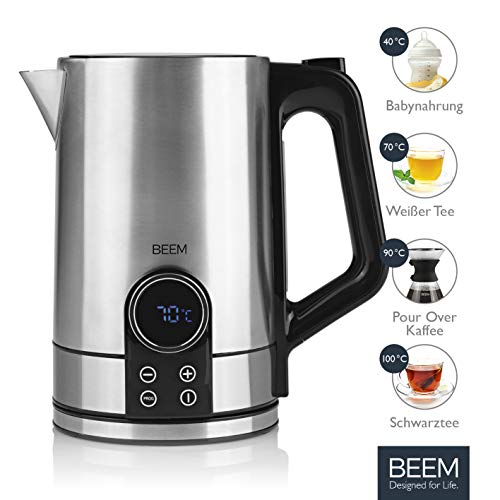 BEEM TEA-SWITCH Wasserkocher mit Temperatureinstellung & 1,7l Volumen | Temperaturwahl 40-100°C & Temperaturanzeige… – Bild 3