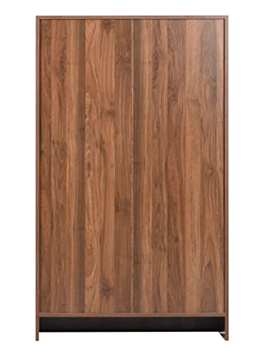 Image of DeckUp Meritus-L 3-Shelf Engineered Wood Book Shelf and Display Unit (Walnut, Matte Finish)