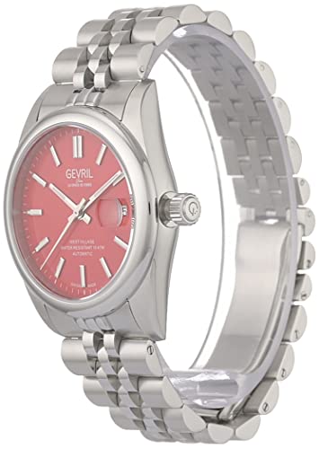 Gevril 48912-1 Men's West Village Automatic Watch, 316L Stainless Steel Bracelet with Deployment Buckle4