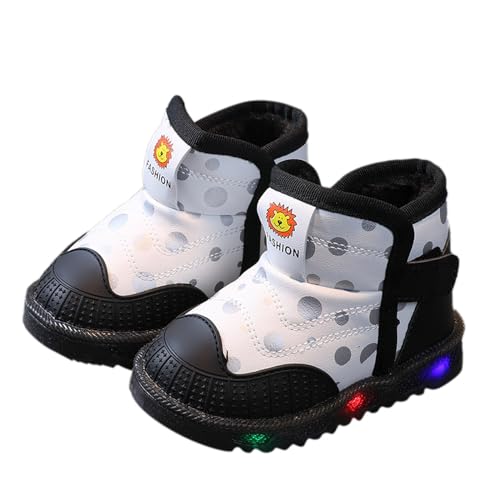 Toddler Kids Led Shoes Winter Luminous Cotton Light Boots Snow Shoes Girls Boys Snowproof Fleece Casual Shoes4