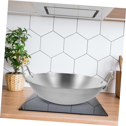 Wok Zerodeko de acero inoxidable 32cm miniatura 3