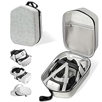 sarlar Hard Carrying Case for Meta Quest 3/3S/Oculus Quest 2, Large Space Compatible with BOBOVR S3 Pro/M3 Pro/Kiwi Design Battery Head Strap and All Accessories, Ideal for Travel and Home Storage