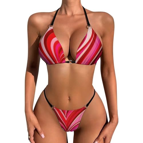 Women's Two Pieces Bikini Set High Leg Tankini