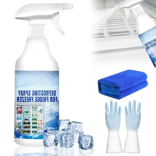 Defrosting Spray for Fridge Freezer, Leistungsstarkes Abtauspray für Kühl- und Gefriergeräte, Kühl-/Gefrierschrank-Abtauspray, Refrigerator Defrosting Deicer (1pcs)