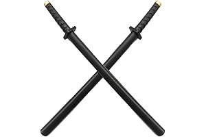 damdos 2PCS Anime Katana Sword - Ninja Prop Dead Samurai Halloween Cosplay