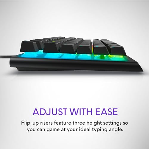 Alienware Low-Profile RGB Gaming Keyboard AW510K, AlienFx Per Key RGB LED Color Backlighting, Media CONTROLS & USB Passthrough, Cherry MX Low Profile Red Switches - Image 5