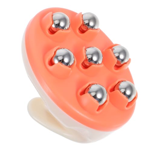 ERINGOGO cepillo de masaje masajeador herramienta de masaje de mano rodillo de masaje Roller de masaje para herramienta de masaje con bola de rodillo AbS Naranja