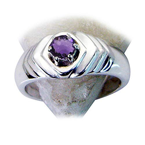 Bague fiançailles homme argent massif 925 véritable anneau de mariage pierres de couleur