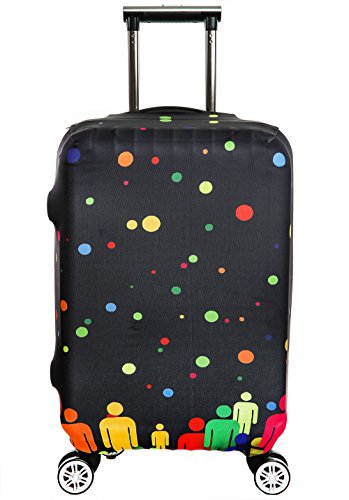 Protector de Equipaje Cubierta elástica Maleta Cubierta Spandex Equipaje Cubierta Protector SINOKAL para 18 20 22 24 26 28 30 32 Pulgadas Maleta (sólo Cubierta)