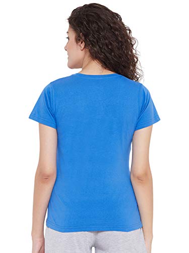 Image of Clovia Women's Cotton Rich Printed T-Shirt
