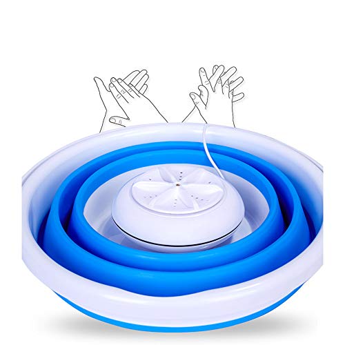 Faltbare Personal Ultraschall Turbines Washer Kleine Tragbare Kinder Waschmaschinen USB Convenient Mini Wäsche Für Reisen Camping