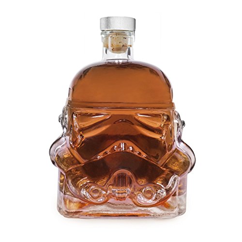AUTHOME Carafe Whisky?Carafes?Stormtrooper Bottle,Décanteur,Carafe de Décantation,Original Stormtrooper Carafe Verre Transparent,Accessoires du Vin, Cadeaux(700ML)