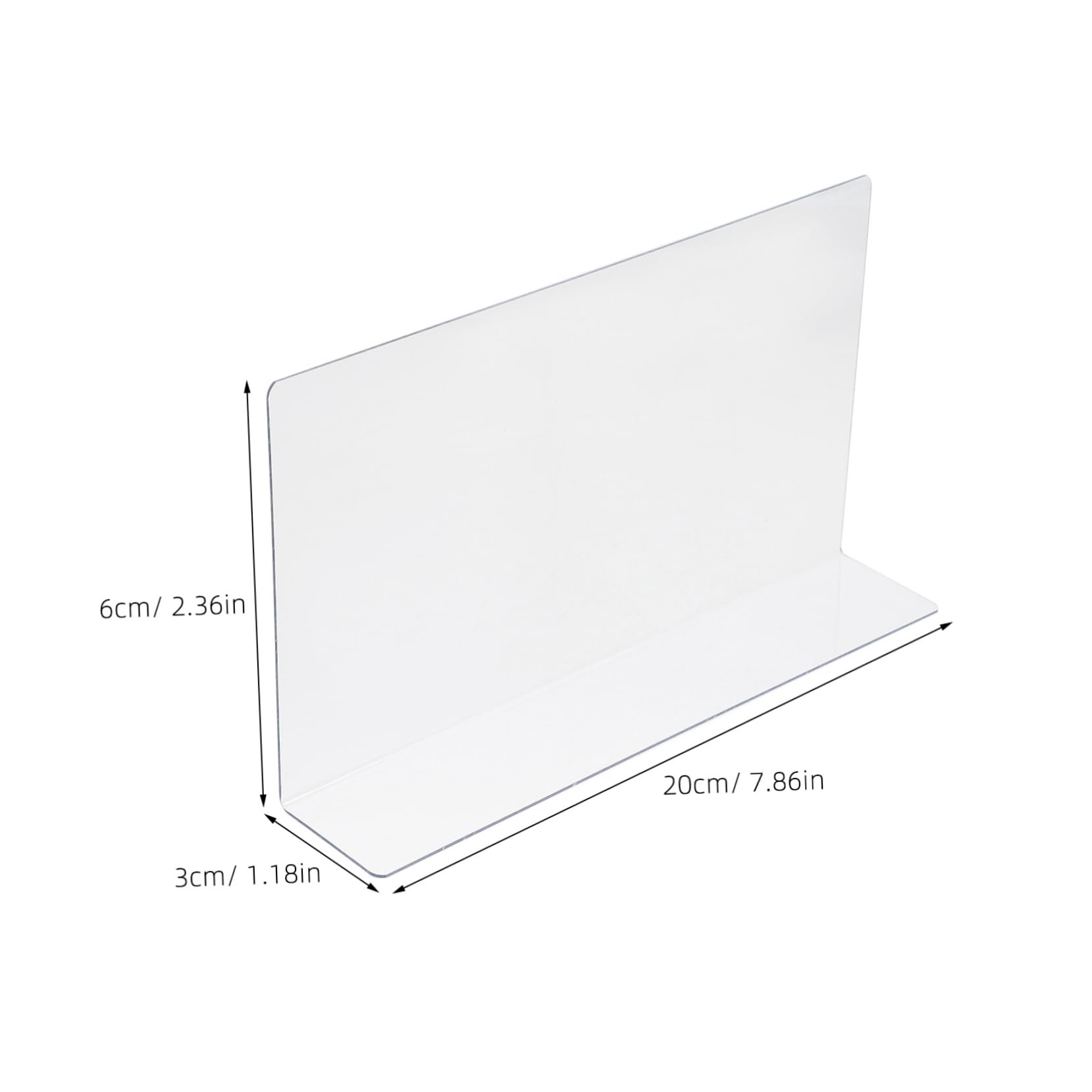 Happyyami 10Pcs Shaped Pet Shelf Dividers for Supermarket Organization Plastic Storage Rack Separators for Store Classification and Easy Access to Goods