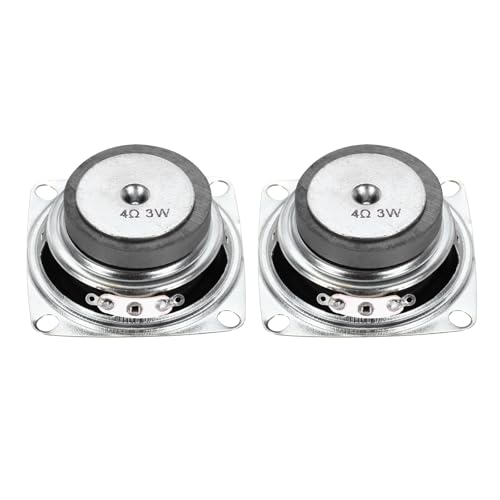 QUARKZMAN 2Pz 3W 4 Ohm Quadrato Mini Altoparlante-Guscio Metallico Interno Micro Magnete Speaker Per Piccoli Altoparlanti-DVD EVD Multimediale Mobile Radio