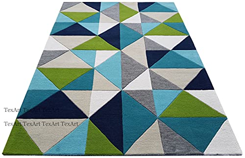 Image of Soft Pure Woolen Modern Collection Tufted Carpet for Living Room,Bedroom'Kitchen and Hall (10 X 14) Feet