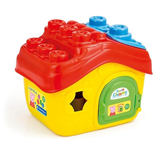 Clementoni - Clemmy la Casa de Peppa Pig - Bloques bebé Peppa Pig- 6 a 36 meses (17657)