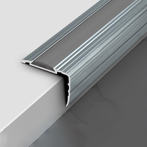 Bande décorative antidérapante en aluminium haut de gamme - Gris 95cm