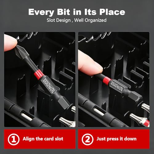 Image of Serplex 27-Piece Screwdriver Bit & Drill Accessory Set, Impact Ready Magnetic Bit Kit with Phillips, Slotted, Torx, Hex, Hole Saw, Flexible Shaft & Socket Adapters for Power Drill & Driver