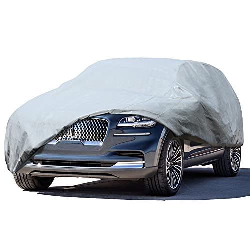 Leader Accessories SUV Cover 100% Dustproof Wind Resistant Outdoor Car Cover Up to 195