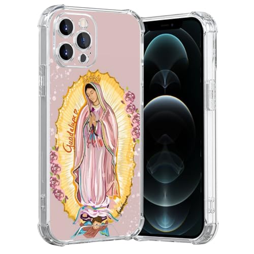 Coque iPhone 12 Pro Max Mexique Virgen de Guadalupe transparente antichoc