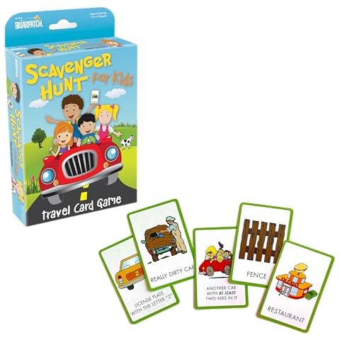 Briarpatch Travel Scavenger Hunt Card Game for Kids, Activities for Family Vacations, Road Trips and Car Rides, Ages 6 and Up Cover