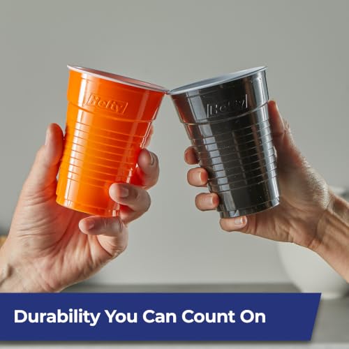 Image of Hefty Party On Disposable Cups, Assorted Halloween Colors and Print, 76ct