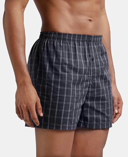 Image of Jockey 8222 Men's Super Combed Mercerized Cotton Woven Printed Inner Boxers with Ultrasoft and Durable Inner Waistband (Pack of 2)
