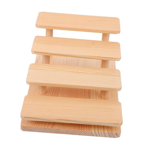 PRETYZOOM 1pc Glasses Display Shelf Sunglasses Display Stand Wooden Holder Sunglasses Holder