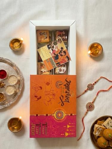 Image of RAKSHABANDHAN GIFT BOX NUTTY FRUITY CHOCOLATE (12, Coffee)