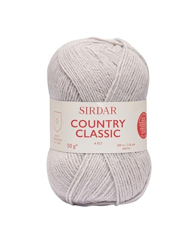 Sirdar Country Classic 4 Ply, Dove Grey (962), 50g
