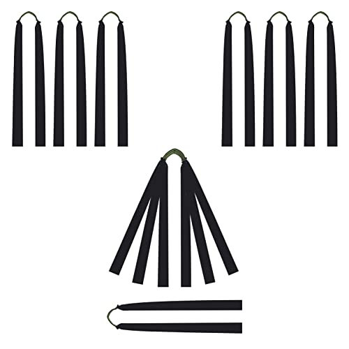 Obert 10pcs Powerful Pro Slingshot Flat Bands Replacement Rubber Bands Black 0.8mm Thickness Hunting Catapult Elastic Bungee