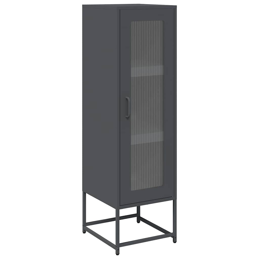 Highboard antracita 36x39x123 cm acero laminado en frío
