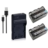 NinoLite 4点セット NP-F750 / NP-F770/5 互換 バッテリー2個 +USB型 充電器 +海外用交換プラグ 、ソニー Sony 対応 dc01npf750x2