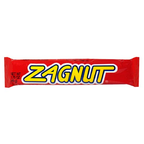 Zagnut Candy Bar, Crunchy Peanut Butter-Toasted Coconut, 1.75-Ounce Packages (Pack of 48)