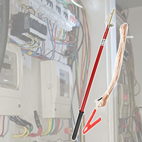 絶縁放電棒 電気技師用絶縁放電棒 - 銅フック、10 35 110 220 kV、長さ39.4 59.1 78.7 118インチ、実験室用収納バッグ付き(110kV-2m/78.7"/6.6ft)