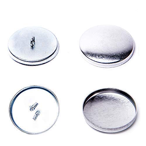 GETMORE Parts Botones para forrar con Tela, Piel Fino, para Coser, Parte Inferior de aciero, a Partir de 100 Piezas (40"' / 25,5 mm)