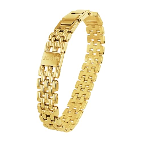 JOOP! Armband Edelstahl Damen Armschmuck, 17+1,5+1,5 cm, Gold, Kommt in Schmuck Geschenk Box, 2038975