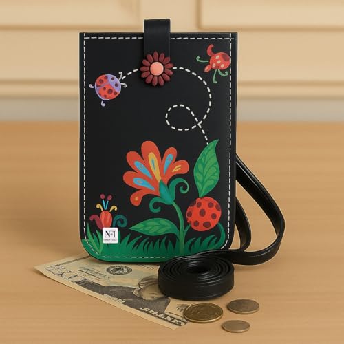 Image of NFI essentials Small Crossbody Bag for Womens, Mobile Cell Phone Holder Wallet Bag, Shoulder Sling Bag, Printed Clutch Mobile Sling Bag, Phone Pouch for Girls