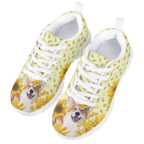 Yzaoxia Girls Tennis Shoes Size 11-5 Lightweight Running Sneakers Breathable Walking Shoes3